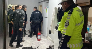 Aksaray'da annesine bıçak çeken genç ardından kendini odaya kilitledi