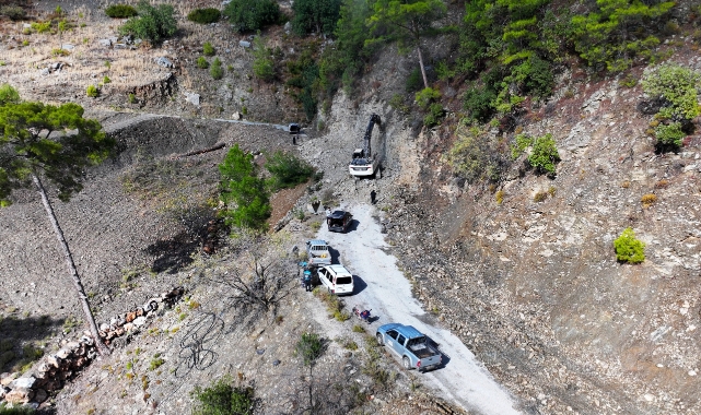 Alanya'da heyelan sonrası kapanan yol tamamlandı