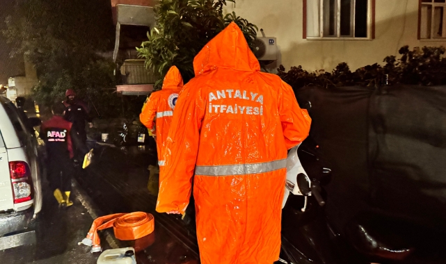 Antalya'da turuncu kod mesaisi
