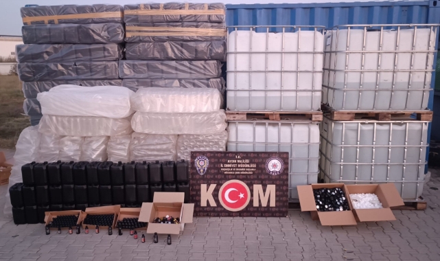 Aydın'da sahte içki operasyonu!