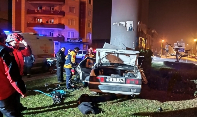 Balıkesir'de feci trafik kazası: 1 ölü