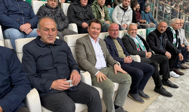 Başkan Erkan Aydın, Bursaspor'un maçına gitti