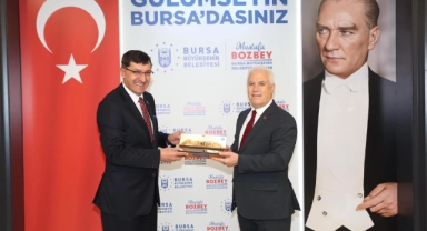 Başkan Kahveci'den Başkan Bozbey'e ziyaret!