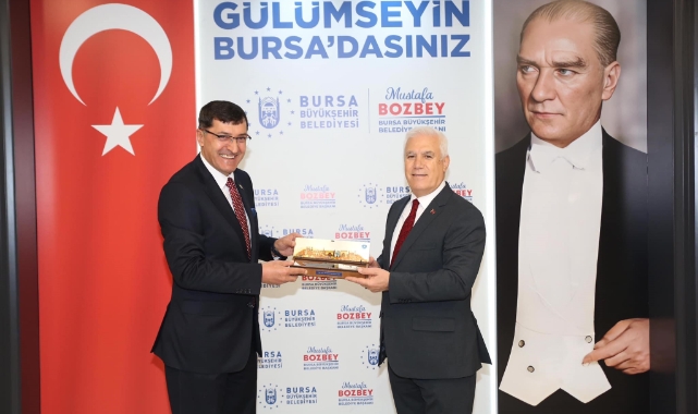 Başkan Kahveci'den Başkan Bozbey'e ziyaret!