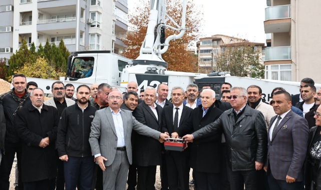 Başkan Özdemir, Taziye Evi ve Çok Amaçlı Kültür Merkezi temel atma törenine katıldı