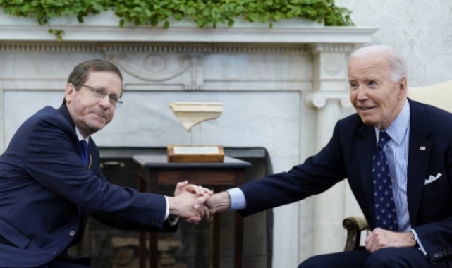 Biden, İsrail Cumhurbaşkanı Herzog ile bir araya geldi
