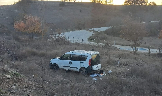Bilecik'te kontrolden çıkan araç şarampole uçtu! 1 yaralı