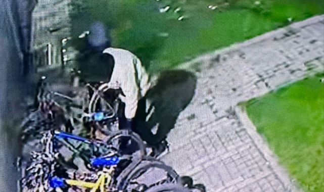 Bisikleti çalması sadece 60 saniye sürdü