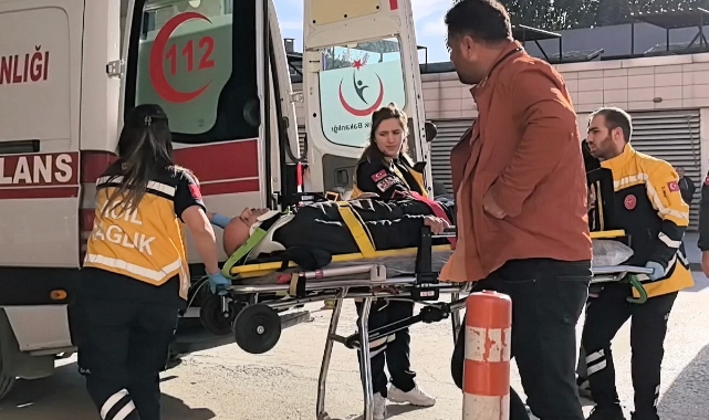 Bursa'da çatıdan düşen elektrik teknikeri yaralandı