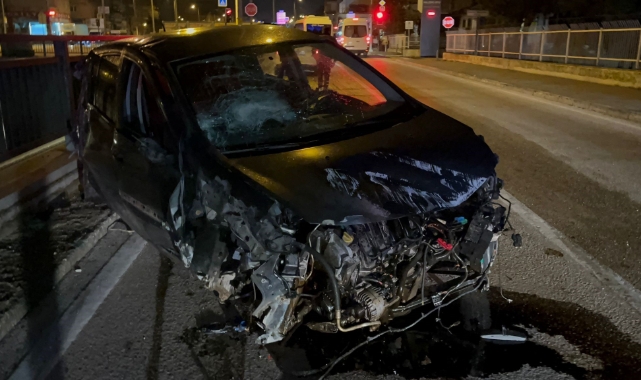 Bursa'da gizli buzlanma kaza getirdi! 1 yaralı