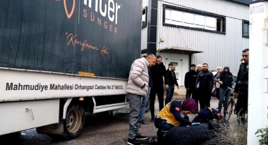 Bursa'da kamyonetin çarptığı kadın yaralandı 