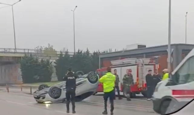 Bursa'da makas atarken kaza yapıp 250 metre savruldu