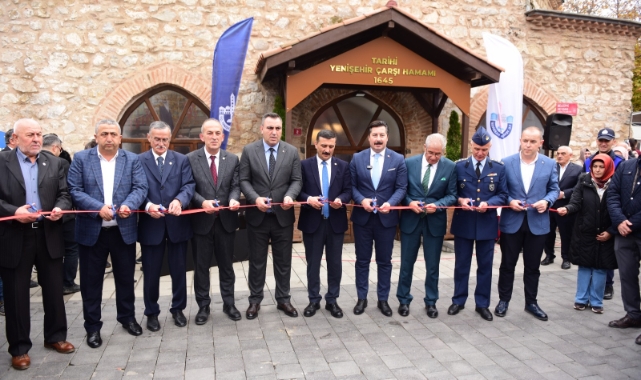 Bursa'da tarihi Yenişehir Çarşı Hamamı yeniden açıldı