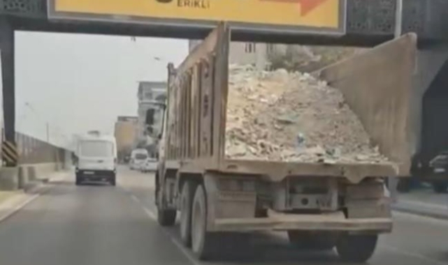 Bursa'da tehlike saçan kamyon sürücüsüne ceza yağdı
