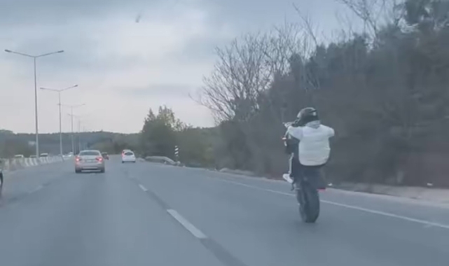 Bursa'da trafikte tehlikeli yolculuk
