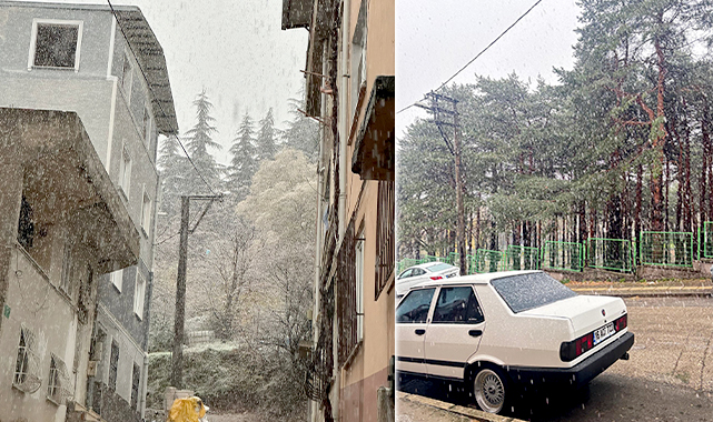 Bursa'nın merkezinde de kar yağışı başladı!
