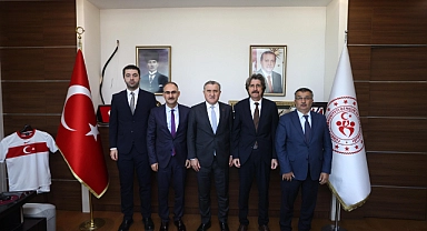 BUÜ yönetiminden Gençlik ve Spor Bakanı'na ziyaret