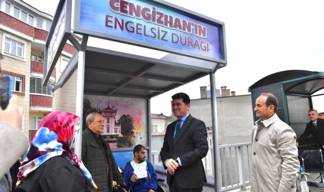 ‘Cengizhan’ın Engelsiz Durağı’ isimli durak yapıldı