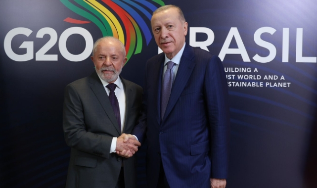 Cumhurbaşkanı Erdoğan, Brezilya Devlet Başkanı Silva ile görüştü