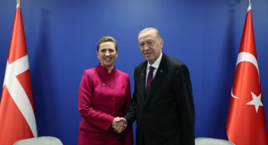 Cumhurbaşkanı Erdoğan, Danimarka Başbakanı Mette Frederiksen ile görüştü