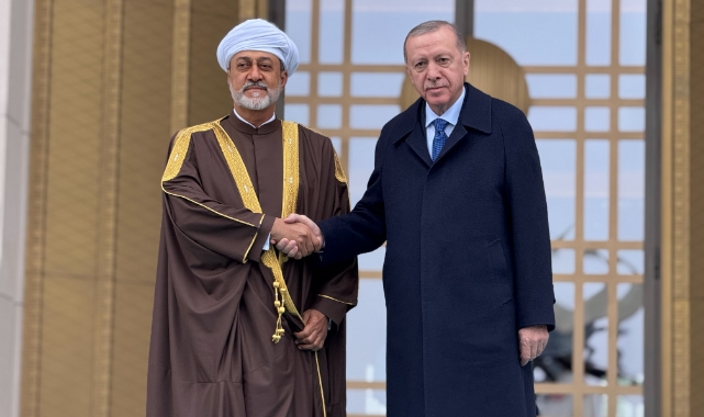 Cumhurbaşkanı Erdoğan, Umman Sultanı El Said'i törenle karşıladı