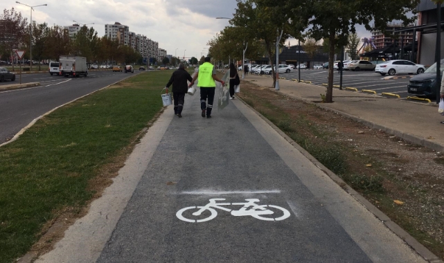 Diyarbakır'ın ilk bisiklet yolu yenileniyor