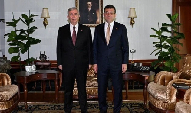 Ekrem İmamoğlu'ndan Mansur Yavaş'a ziyaret