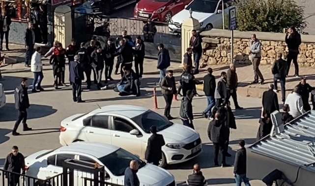 Elazığ Adliyesi önünde kavga