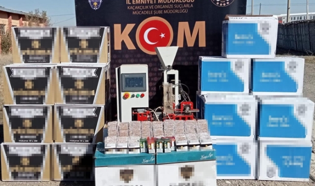 Erzurum’da kaçak sigara operasyonu   