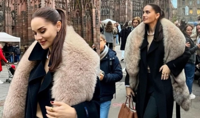 Fahriye Evcen'in Fransa tarzı gündem oldu