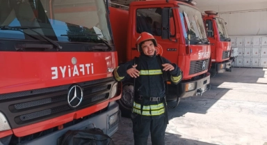 Engelli gencin itfaiye eri olma hayali gerçek oldu
