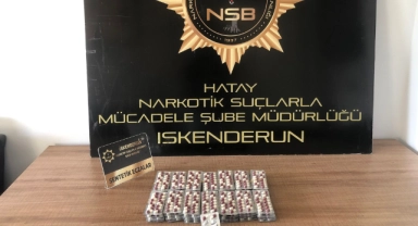 Hatay’da bir araçta 786 sentetik hap ele geçirildi