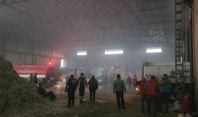 Hatay'da pamuk fabrikasında yangın çıktı!