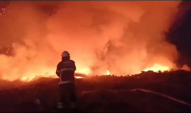 Hatay’da tarım arazisinde yangın