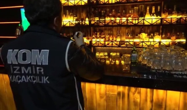 İzmir’deki eğlence mekanlarına kaçak alkol operasyonu