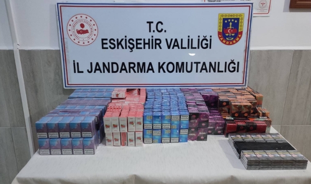 Jandarma ekiplerinden kaçak sigara operasyonu   