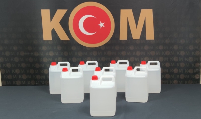 Kastamonu'da 40 litre etil alkol ele geçirildi   