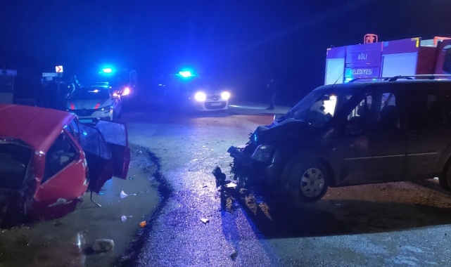 Kastamonu'da feci kazada araç hurda yığınına döndü!