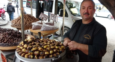 Kestane kebap tezgahlarda