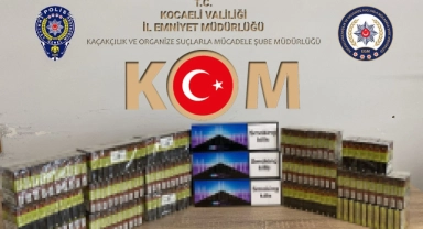 Kocaeli'nin İzmit ilçesinde kaçak tütün operasyonu!