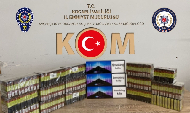 Kocaeli'nin İzmit ilçesinde kaçak tütün operasyonu!