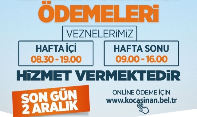 Kocasinan’da vergi ödemelerinde kolaylık