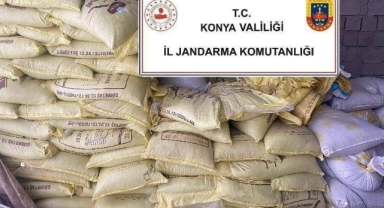 Konya’da 1 milyon liralık kaçak gübre operasyonunda 1 gözaltı