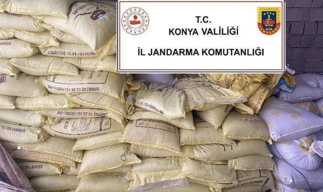 Konya’da 1 milyon liralık kaçak gübre operasyonunda 1 gözaltı