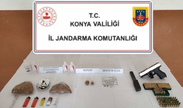Konya'da jandarmadan uyuşturucu operasyonu! 6 gözaltı