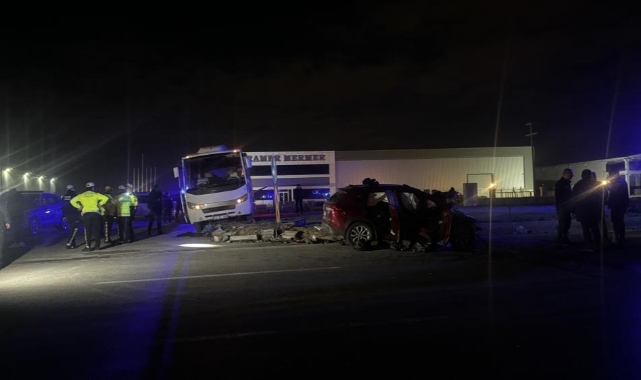 Konya’da polis minibüsü ile otomobil çarpıştı: 1 ölü, 11 yaralı
