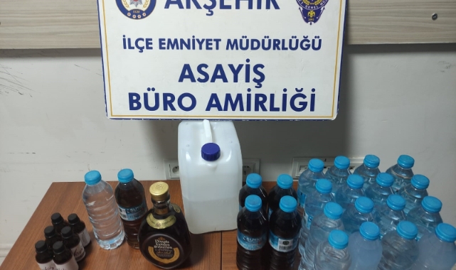 Konya'da sahte alkol operasyonu   