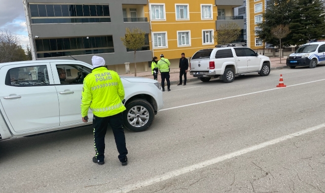 Kulu'da trafik denetimleri sürüyor   