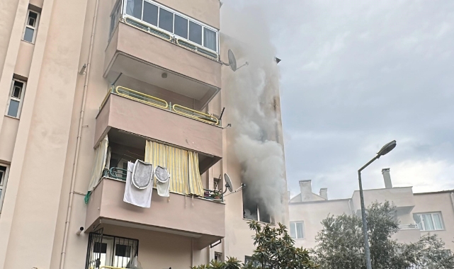 Kuşadası’nda elektrikli battaniyeden yangın çıktı
