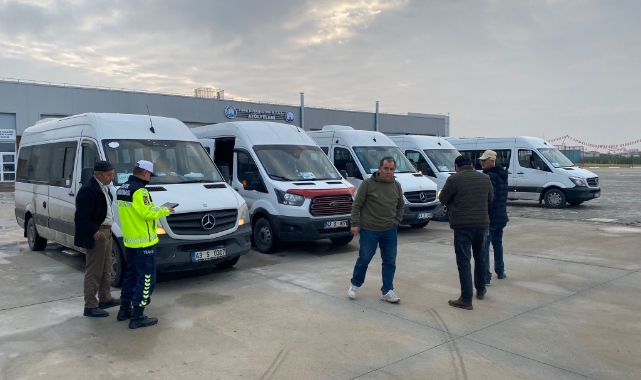 Kütahya'da okul servis araçlarına yönelik denetim